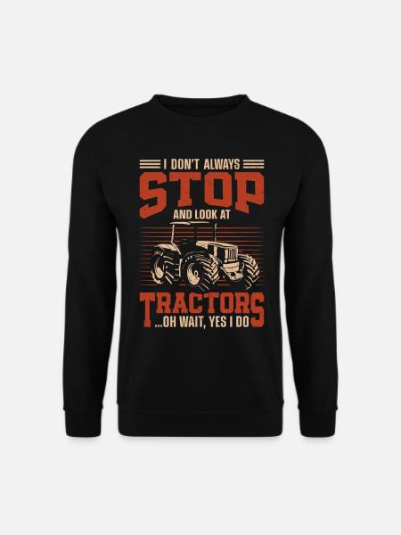 Agriculteur Tracteur d’époque I - Sweat-shirt Unisexe - noir