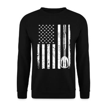 Joueur de fléchettes Fléchettes - Sweat-shirt Unisexe - noir - Devant - Alina (178cm) & Michal (187cm)