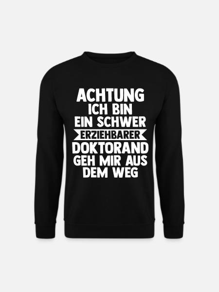 Doktor Abschluss Doktorand Promotion Doktortitel - Unisex Pullover - Schwarz