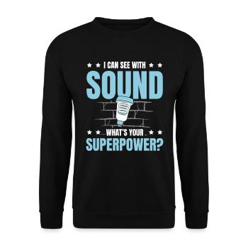 Sonographic Health Professional Ultrasound Hospital - Unisex Sweatshirt - black - Front - Alina (178cm) & Michal (187cm)