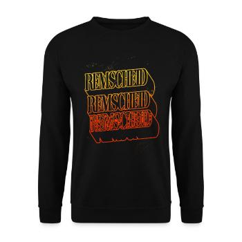 Remscheid Germany City Skyline Home - Unisex Sweatshirt - black - Front - Alina (178cm) & Michal (187cm)
