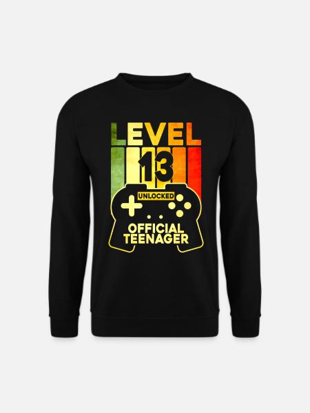 Level 13 Unlocked Official Teenager - Unisex Pullover - Schwarz