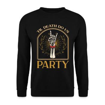 Til Death Do Us Party - Unisex Pullover - Schwarz - Vorne - Alina (178cm) & Michal (187cm)