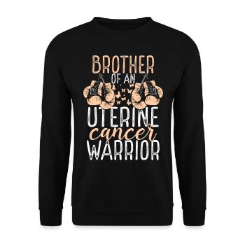 Frère Sensibilisation au cancer de l’utérus Frère ou sœur Jumeau - Sweat-shirt Unisexe - noir - Devant - Alina (178cm) & Michal (187cm)