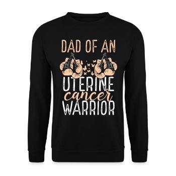 Papa Sensibilisation au cancer de l’utérus Fête des pères Papa - Sweat-shirt Unisexe - noir - Devant - Alina (178cm) & Michal (187cm)