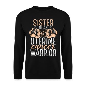 Soeur Sensibilisation au cancer de l’utérus Frère et sœur Jumeau - Sweat-shirt Unisexe - noir - Devant - Alina (178cm) & Michal (187cm)