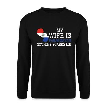Rien ne me fait peur Femme paraguayenne Paraguay - Sweat-shirt Unisexe - noir - Devant - Alina (178cm) & Michal (187cm)