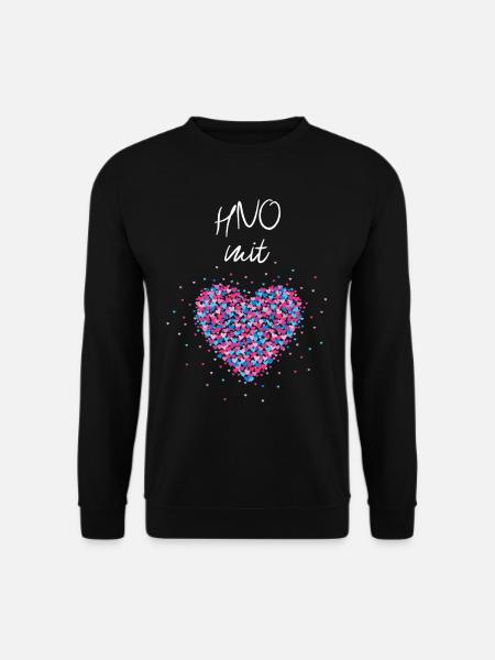HNO mit Herz Fachärztin Facharztpraxis - Unisex Pullover - Schwarz