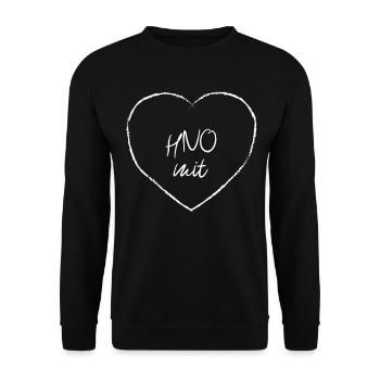 ENT with heart ear medicine hospital clinic - Unisex Sweatshirt - black - Front - Alina (178cm) & Michal (187cm)