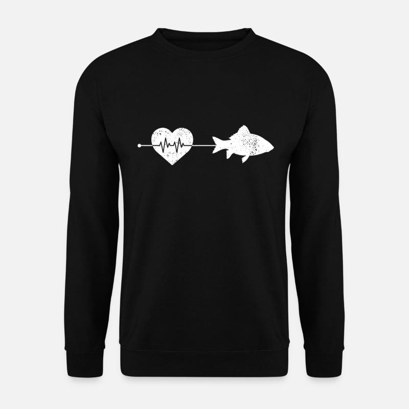Fish heartbeat - Unisex Sweatshirt - black