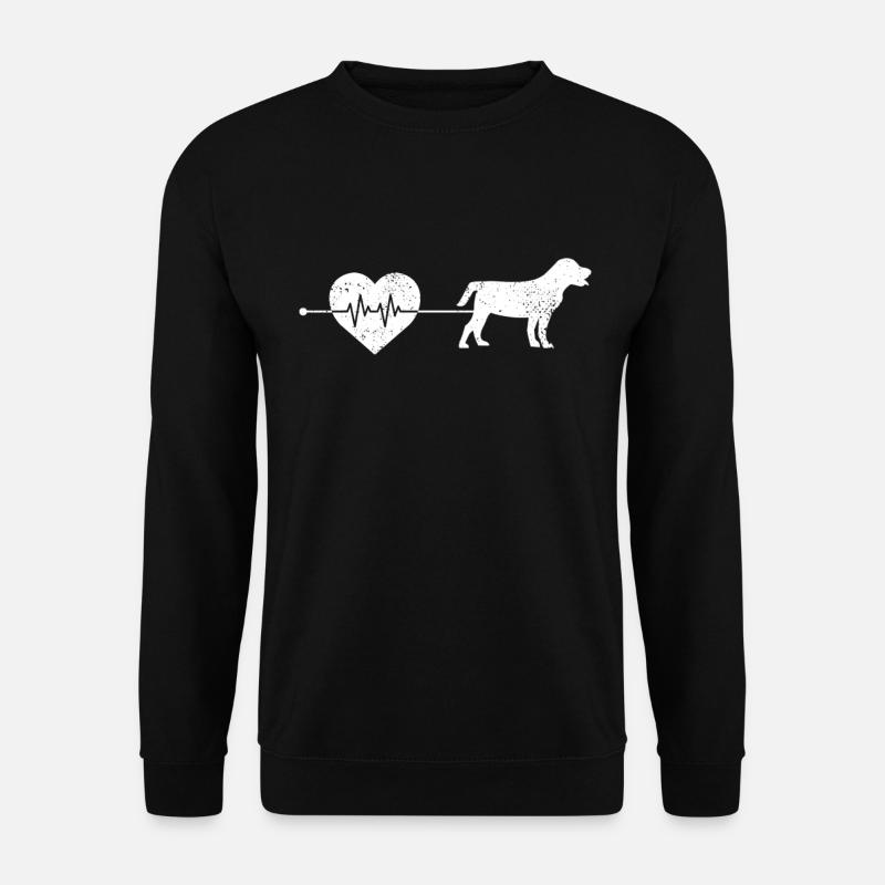 Hund Herzschlag - Unisex Pullover - Schwarz