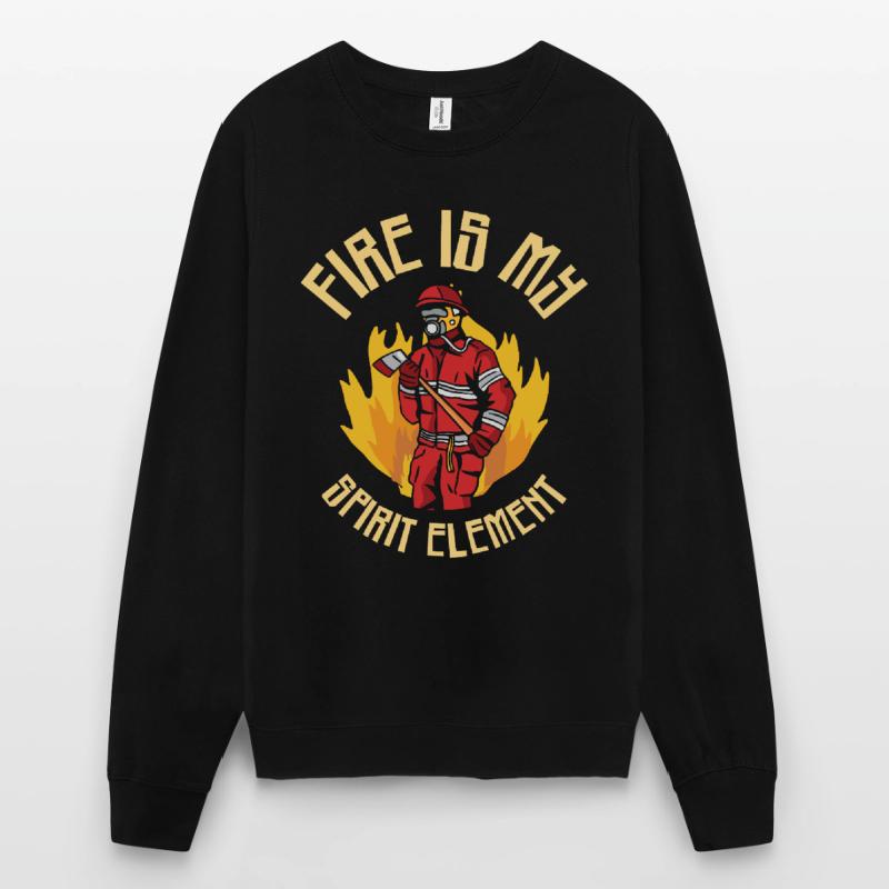 Élément de feu Pompier Pompier Sweat-shirt Unisexe