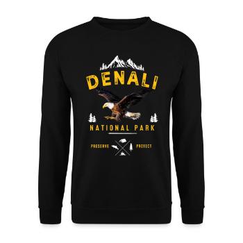 Alaska - Unisex Sweatshirt - black - Front - Alina (178cm) & Michal (187cm)