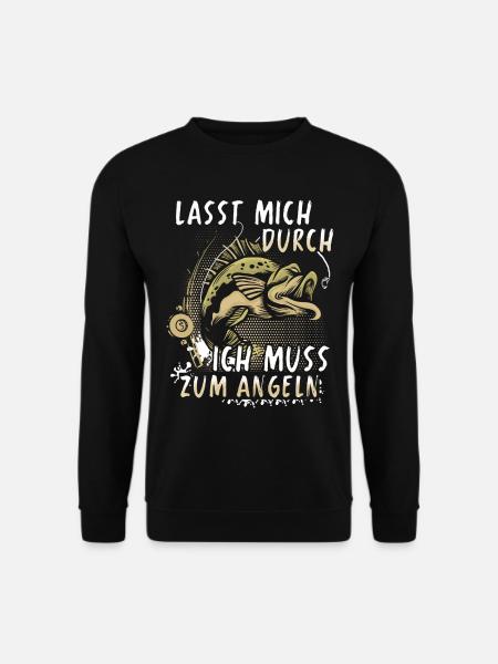 Angeln - Unisex Pullover - Schwarz