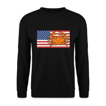 Krebs Geschenk Schrimp Krabbe Hummer Skorpion - Unisex Pullover - Schwarz - Vorne - Alina (178cm) & Michal (187cm)