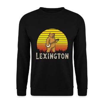 Banjo Shirts For Men Bluegrass Appalachia Folk - Unisex Sweatshirt - black - Front - Alina (178cm) & Michal (187cm)