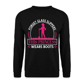Agriculteur Forget Glass - Sweat-shirt Unisexe - noir - Devant - Alina (178cm) & Michal (187cm)