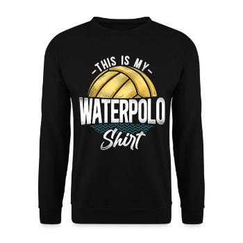 Water Polo Vintage This Is My - Unisex Pullover - Schwarz - Vorne - Alina (178cm) & Michal (187cm)