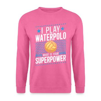 Water Polo Vintage I Play Water - Unisex Sweatshirt - pink - Front