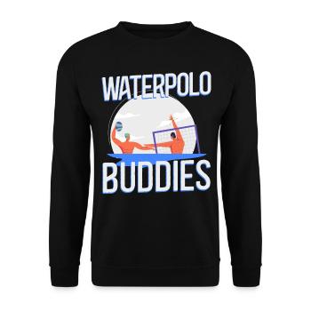 Water Polo Friends Beasts Water - Unisex Sweatshirt - black - Front - Alina (178cm) & Michal (187cm)