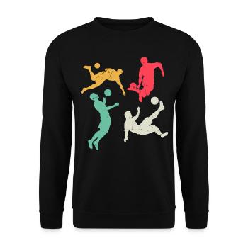Soccer Sports Soccer Game - Soccer Players - Unisex Sweatshirt - black - Front - Alina (178cm) & Michal (187cm)