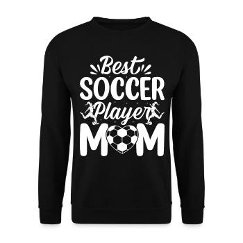 Soccer Mama Soccer Lover - Best Soccer Player Mom - Unisex Sweatshirt - black - Front - Alina (178cm) & Michal (187cm)