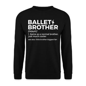 Ballet Dancing - Unisex Sweatshirt - black - Front - Alina (178cm) & Michal (187cm)