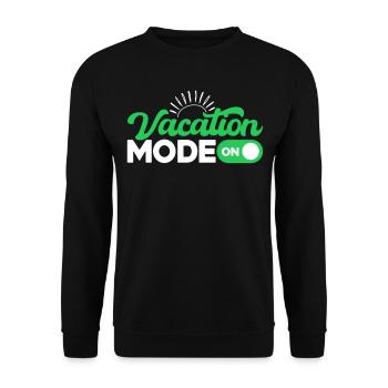 Vacation Mode On - Unisex Pullover - Schwarz - Vorne - Alina (178cm) & Michal (187cm)