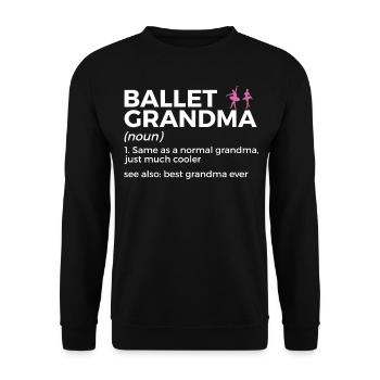 Ballet Tanzen - Unisex Pullover - Schwarz - Vorne - Alina (178cm) & Michal (187cm)