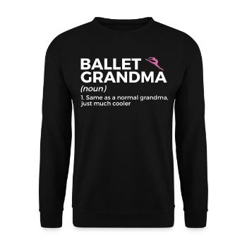 Ballet Tanzen - Unisex Pullover - Schwarz - Vorne - Alina (178cm) & Michal (187cm)