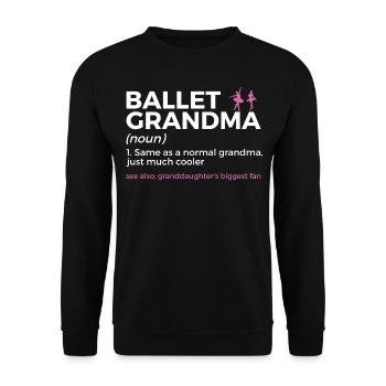 Ballet Tanzen - Unisex Pullover - Schwarz - Vorne - Alina (178cm) & Michal (187cm)
