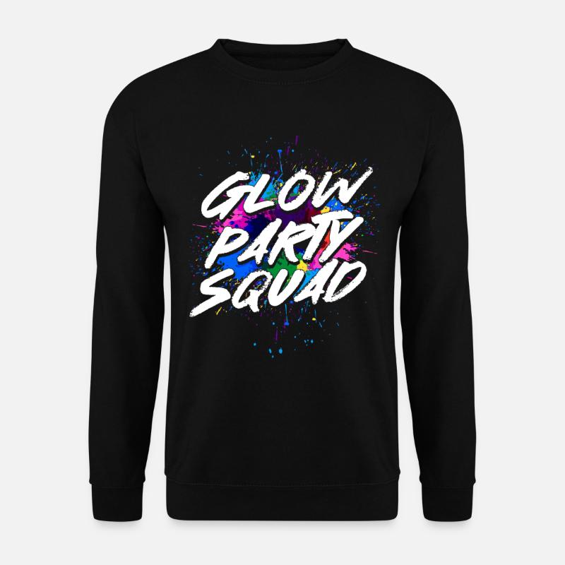 Glow Party Squad - Unisex Pullover - Schwarz