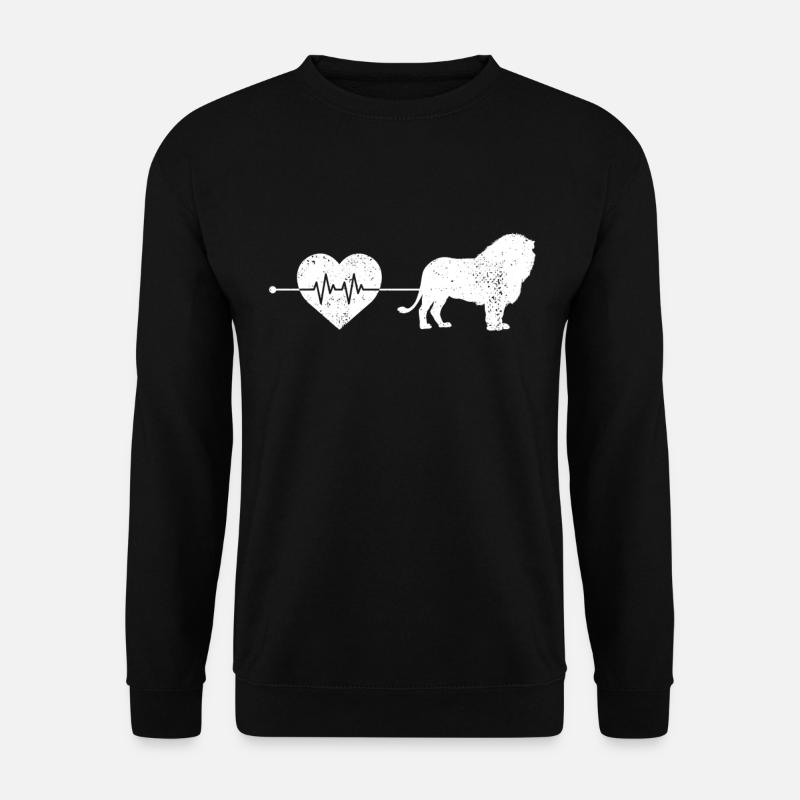 Leo heartbeat - Unisex Sweatshirt - black