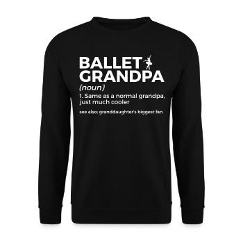 Ballet Tanzen - Unisex Pullover - Schwarz - Vorne - Alina (178cm) & Michal (187cm)