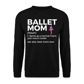 Ballet Tanzen - Unisex Pullover - Schwarz - Vorne - Alina (178cm) & Michal (187cm)
