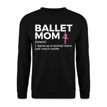 Ballet Tanzen - Unisex Pullover - Schwarz - Vorne - Alina (178cm) & Michal (187cm)