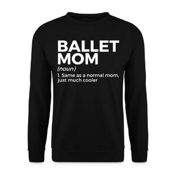 Ballet Tanzen - Unisex Pullover - Schwarz - Vorne - Alina (178cm) & Michal (187cm)