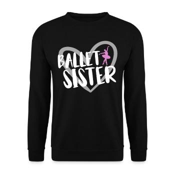 Ballet Tanzen - Unisex Pullover - Schwarz - Vorne - Alina (178cm) & Michal (187cm)