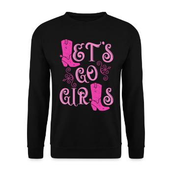 Lets Go Girls Jga Frauen - Unisex Pullover - Schwarz - Vorne - Alina (178cm) & Michal (187cm)