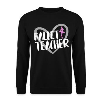 Ballet Tanzen - Unisex Pullover - Schwarz - Vorne - Alina (178cm) & Michal (187cm)