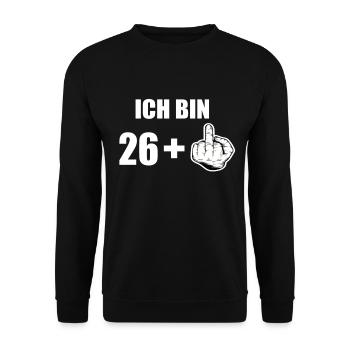 27 Geburtstag - Unisex Pullover - Schwarz - Vorne - Alina (178cm) & Michal (187cm)
