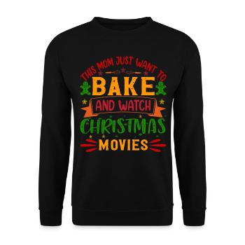 Mère cuisinière de Noël - Sweat-shirt Unisexe - noir - Devant - Alina (178cm) & Michal (187cm)