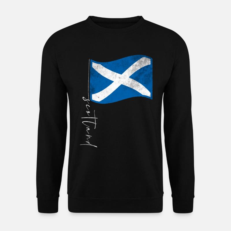 Schottland Flagge Schottisch - Unisex Pullover - Schwarz