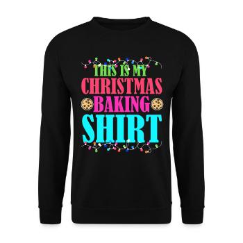 Christmas Costume - Unisex Sweatshirt - black - Front - Alina (178cm) & Michal (187cm)
