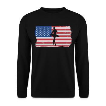 Ballet Tanzen - Unisex Pullover - Schwarz - Vorne - Alina (178cm) & Michal (187cm)