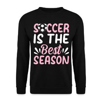 Joueur de football Amoureux du football - Le football est le meilleur se - Sweat-shirt Unisexe - noir - Devant - Alina (178cm) & Michal (187cm)