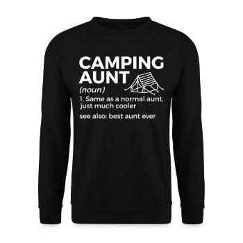 Camping Camping Camping-car - Sweat-shirt Unisexe - noir - Devant - Alina (178cm) & Michal (187cm)