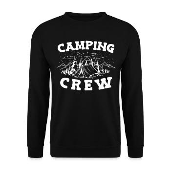 Camping Camping Motorhome - Unisex Sweatshirt - black - Front - Alina (178cm) & Michal (187cm)