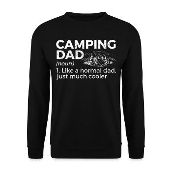 Camping Camping Camping-car - Sweat-shirt Unisexe - noir - Devant - Alina (178cm) & Michal (187cm)