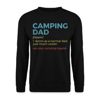 Camping Camping Camping-car - Sweat-shirt Unisexe - noir - Devant - Alina (178cm) & Michal (187cm)